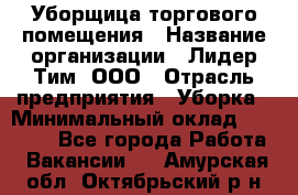 Уборщица торгового помещения › Название организации ­ Лидер Тим, ООО › Отрасль предприятия ­ Уборка › Минимальный оклад ­ 29 800 - Все города Работа » Вакансии   . Амурская обл.,Октябрьский р-н